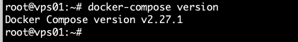 docker-compose version